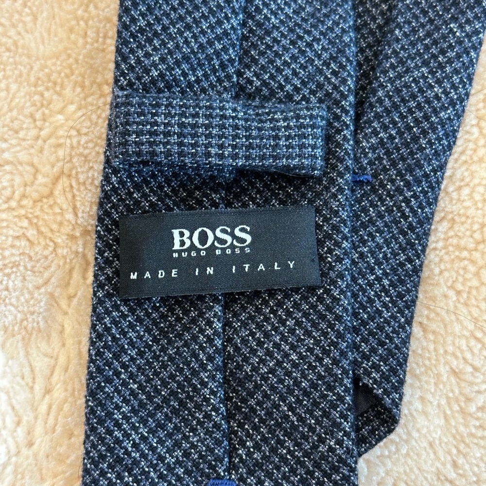 Hugo Boss Black and Gray Tie